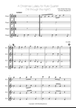 A Christmas Lullaby for Flute Quartet mini preview