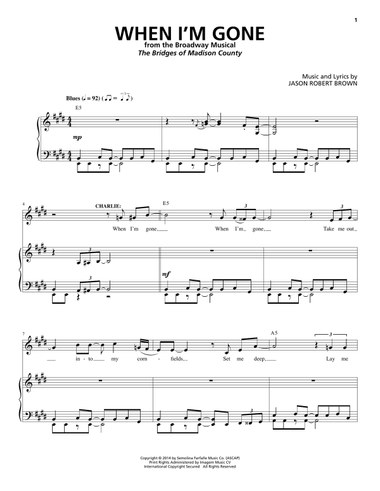When I'm Gone (from The Bridges of Madison County)