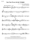 Saw You Never, In The Twilight (from Season Of Wonders) - F Horn 1,2