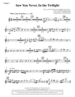 Saw You Never, In The Twilight (from Season Of Wonders) - Bb Trumpet 1
