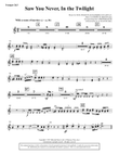 Saw You Never, In The Twilight (from Season Of Wonders) - Bb Trumpet 2,3