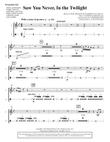 Saw You Never, In The Twilight (from Season Of Wonders) - Percussion 1 & 2