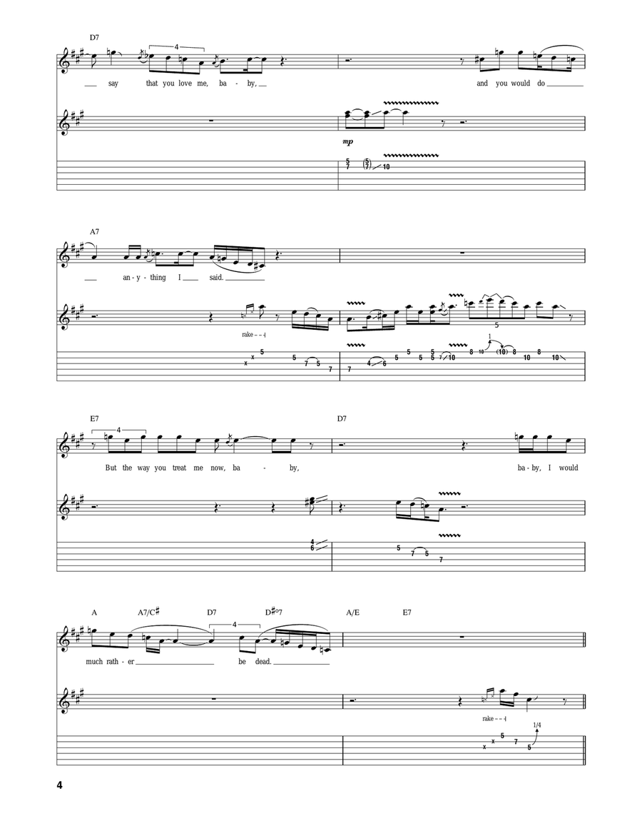 You Done Lost Your Good Thing Now Acoustic Guitar scores gallery preview page 4