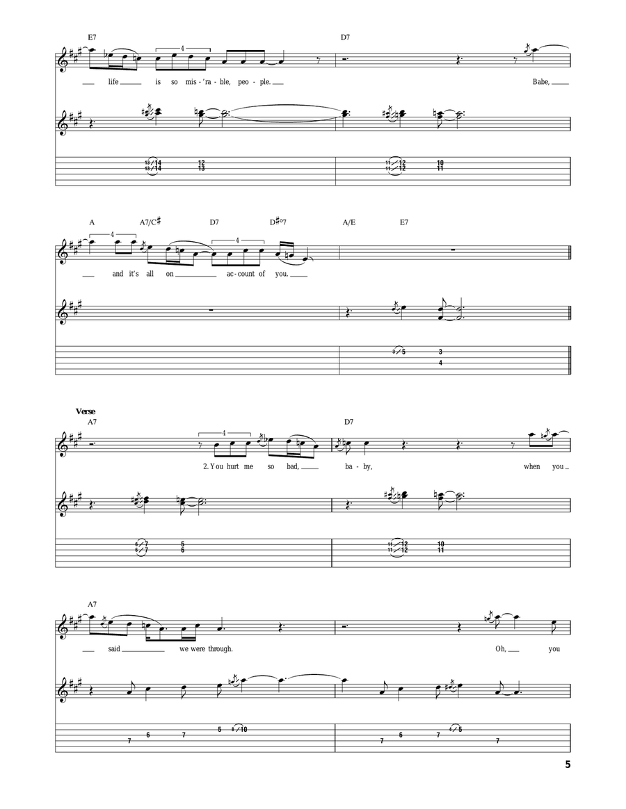 Worry, Worry Acoustic Guitar scores gallery preview page 5