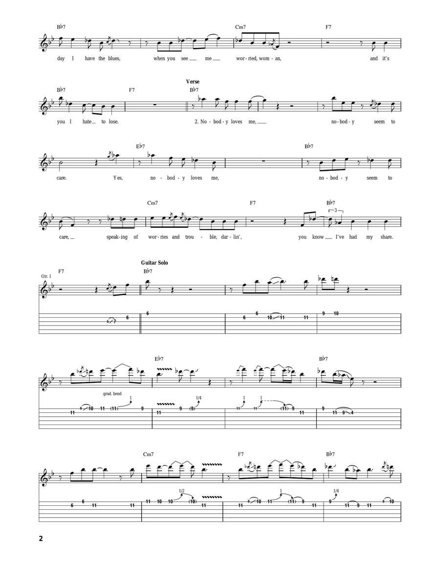 Every Day I Have The Blues Acoustic Guitar scores gallery preview page 2
