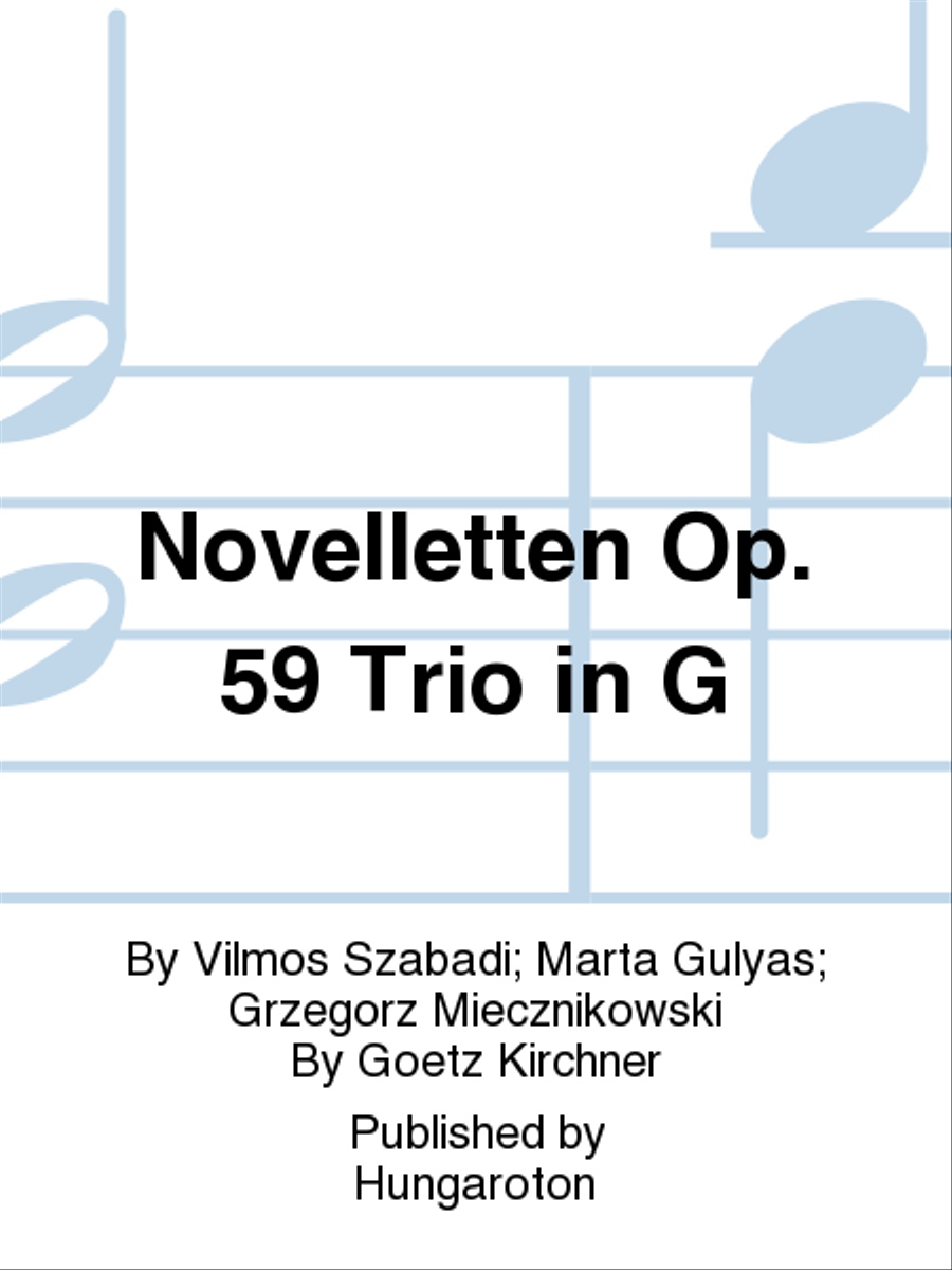 Novelletten Op. 59 Trio in G Listening CD scores gallery preview page 1
