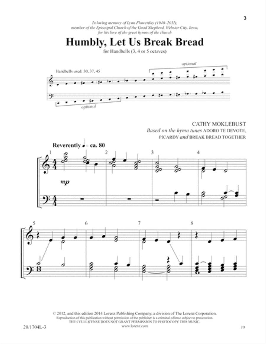 Humbly, Let Us Break Bread (Digital Download) 5-Octaves scores gallery preview page 3