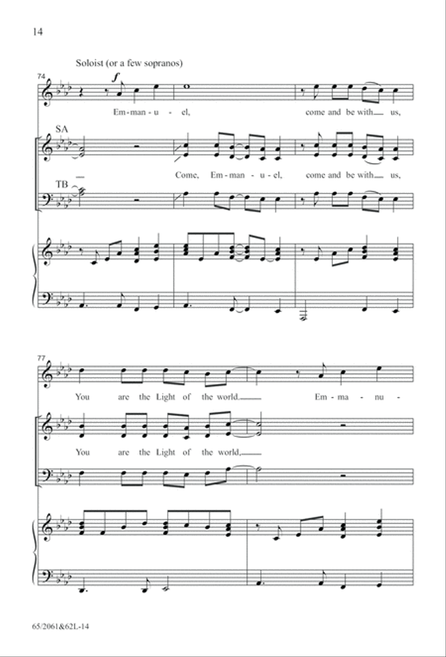 Images of Adoration (Digital Download) 4-Part scores gallery preview page 14