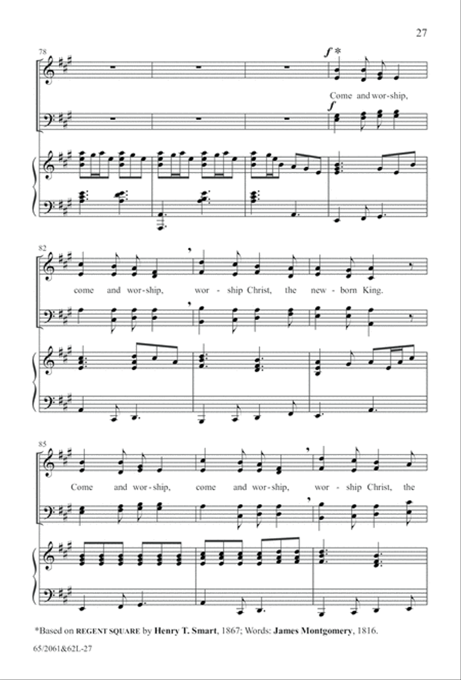 Images of Adoration (Digital Download) 4-Part scores gallery preview page 27