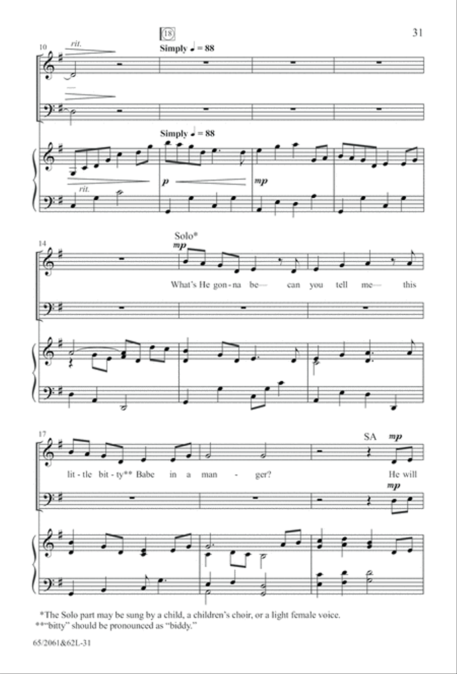 Images of Adoration (Digital Download) 4-Part scores gallery preview page 31
