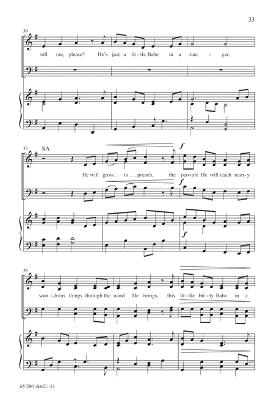 Images of Adoration (Digital Download) 4-Part scores gallery preview page 33
