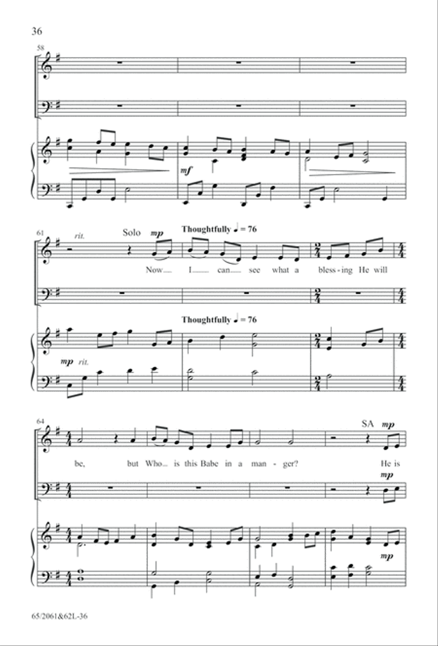 Images of Adoration (Digital Download) 4-Part scores gallery preview page 36