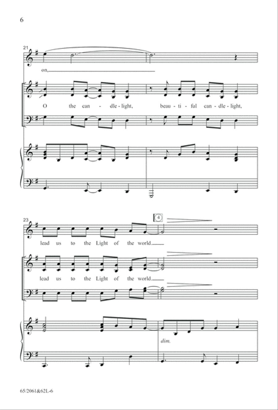Images of Adoration (Digital Download) 4-Part scores gallery preview page 6