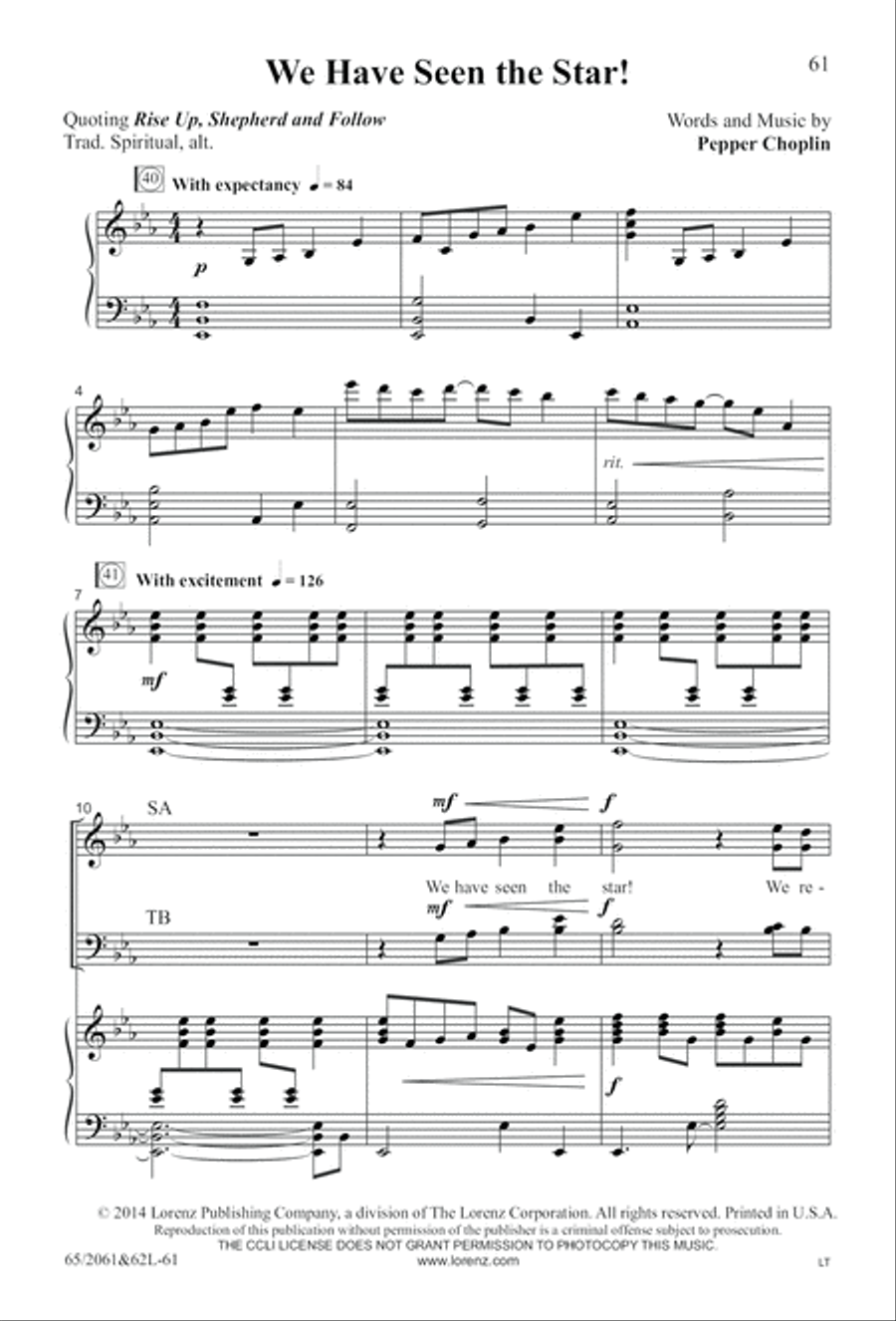 Images of Adoration (Digital Download) 4-Part scores gallery preview page 61