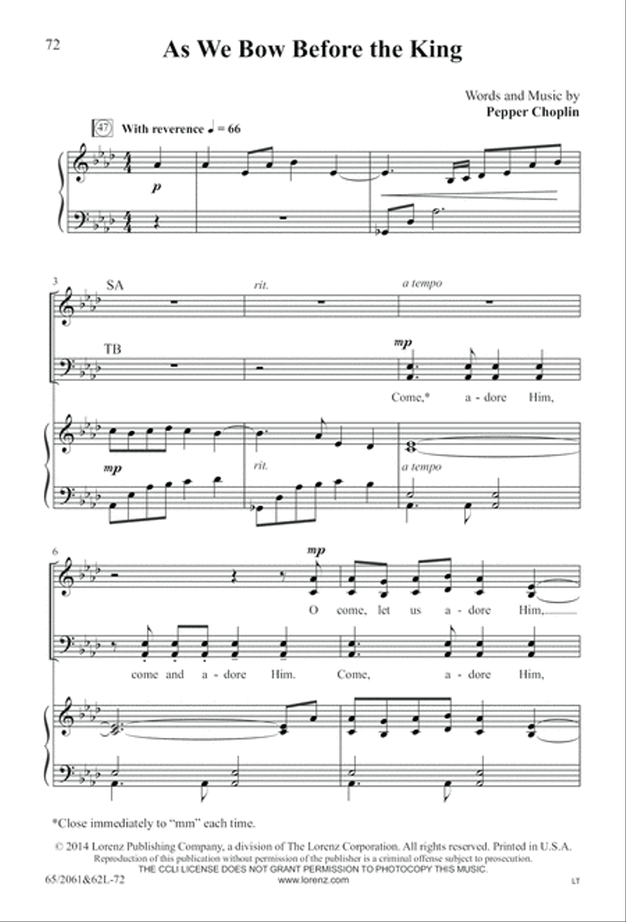 Images of Adoration (Digital Download) 4-Part scores gallery preview page 72