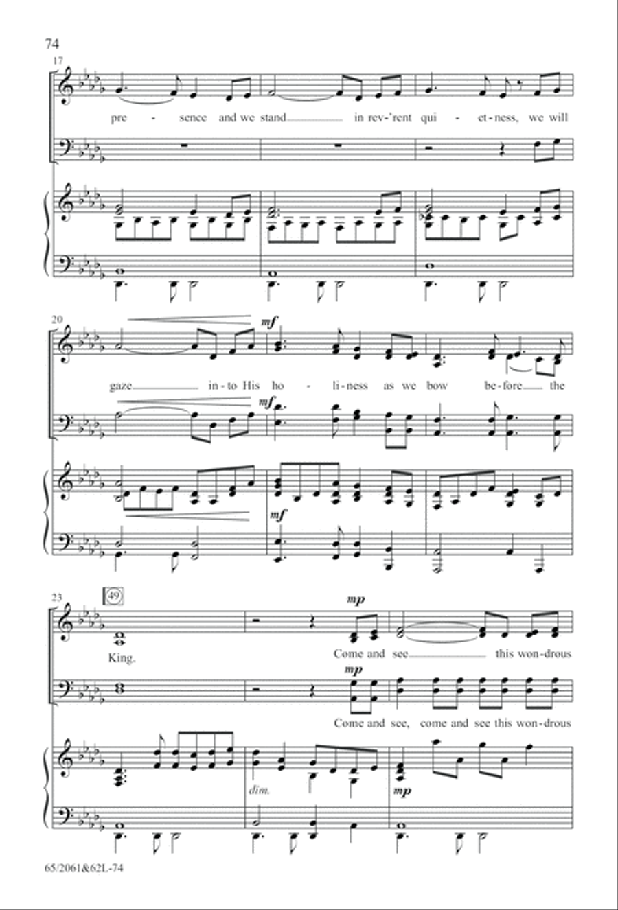 Images of Adoration (Digital Download) 4-Part scores gallery preview page 74