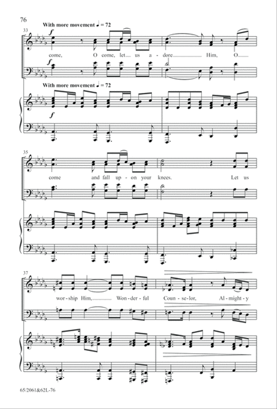 Images of Adoration (Digital Download) 4-Part scores gallery preview page 76