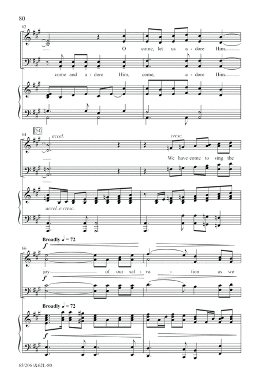 Images of Adoration (Digital Download) 4-Part scores gallery preview page 80