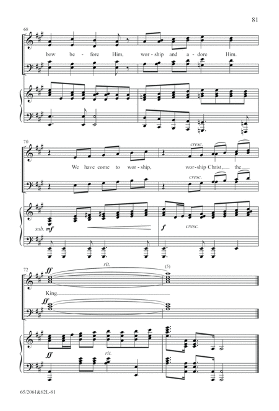 Images of Adoration (Digital Download) 4-Part scores gallery preview page 81