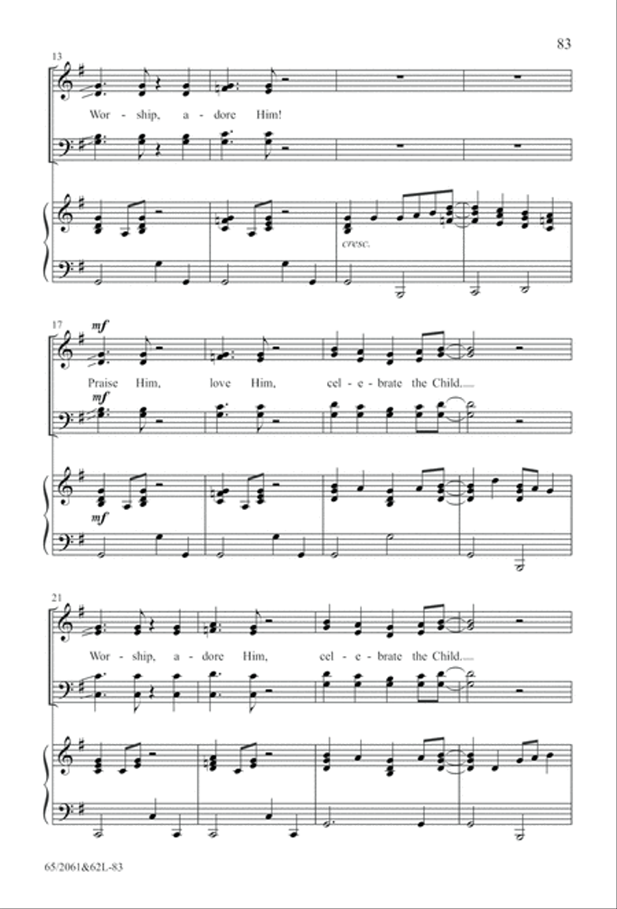 Images of Adoration (Digital Download) 4-Part scores gallery preview page 83