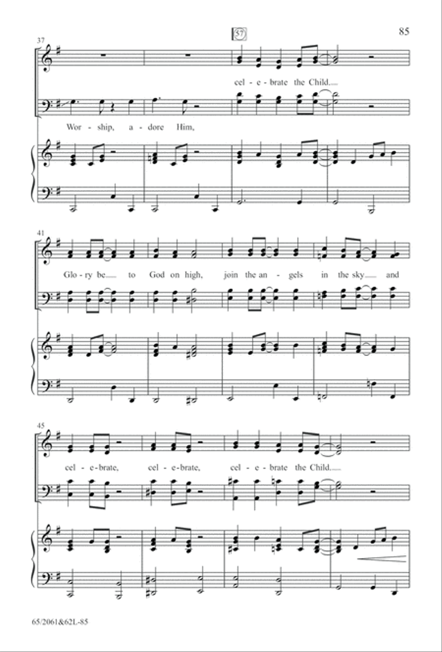 Images of Adoration (Digital Download) 4-Part scores gallery preview page 85