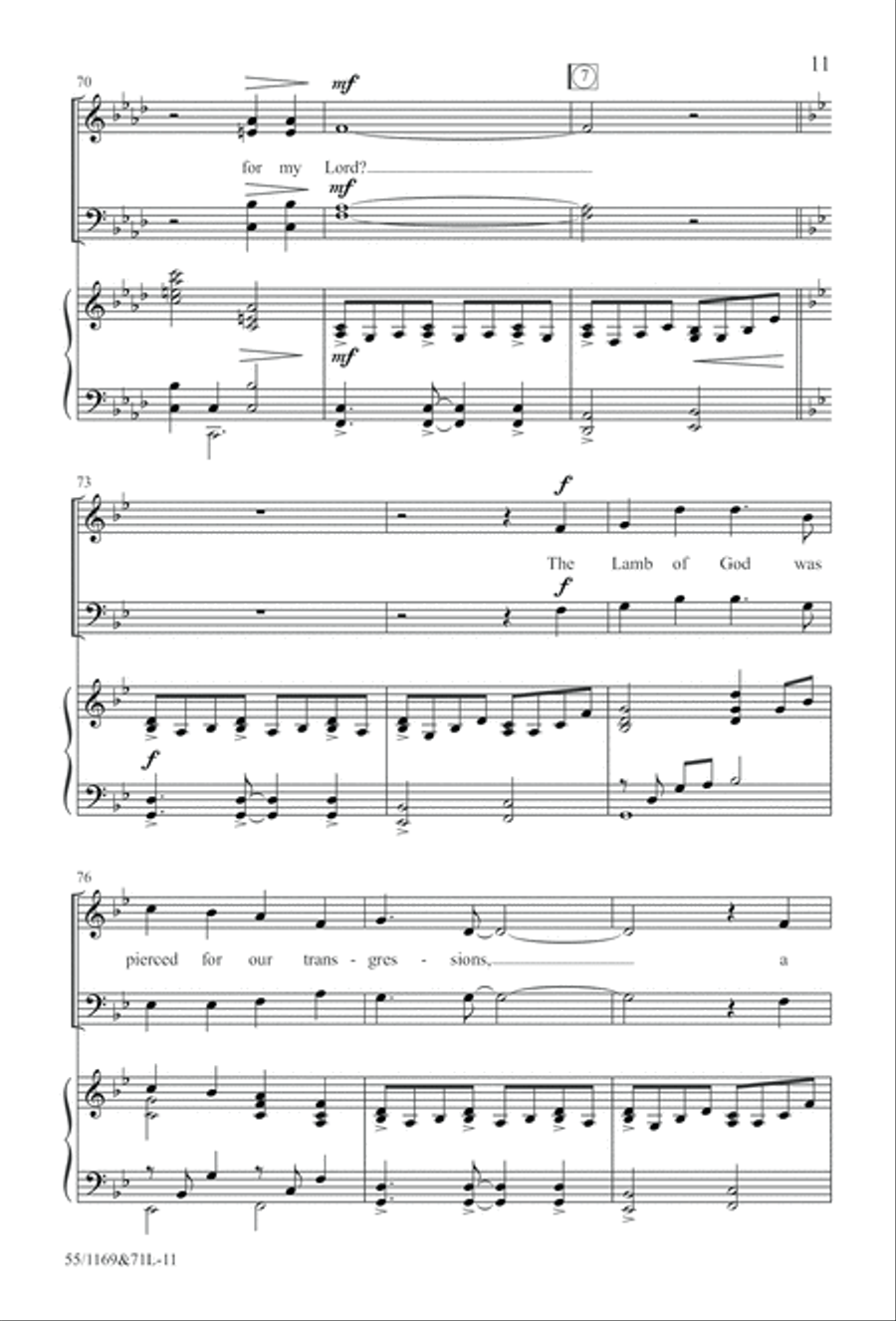 Witness (Digital Download) 4-Part scores gallery preview page 11