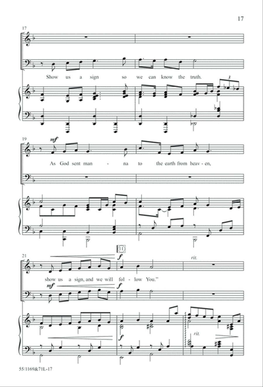 Witness (Digital Download) 4-Part scores gallery preview page 17