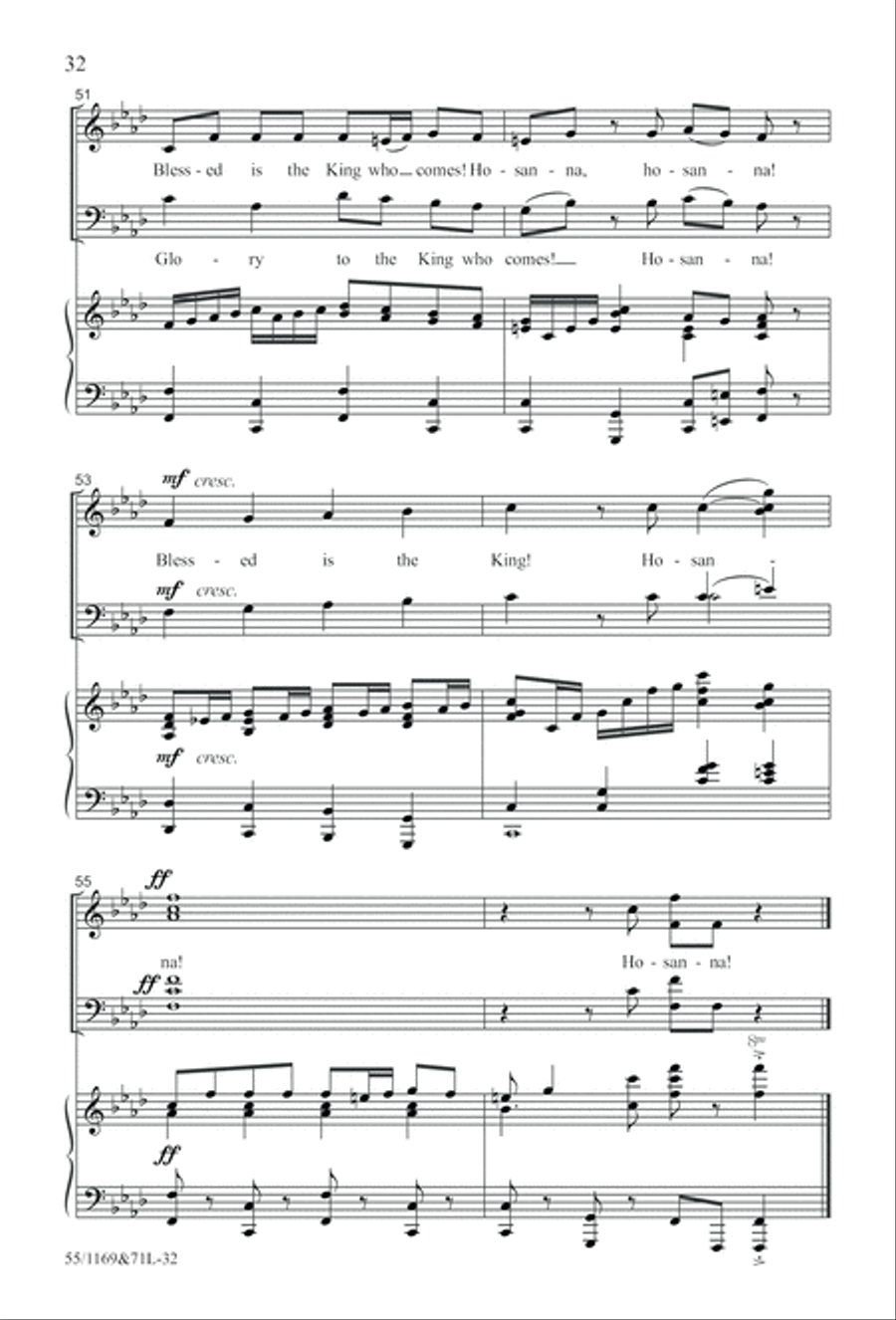 Witness (Digital Download) 4-Part scores gallery preview page 32