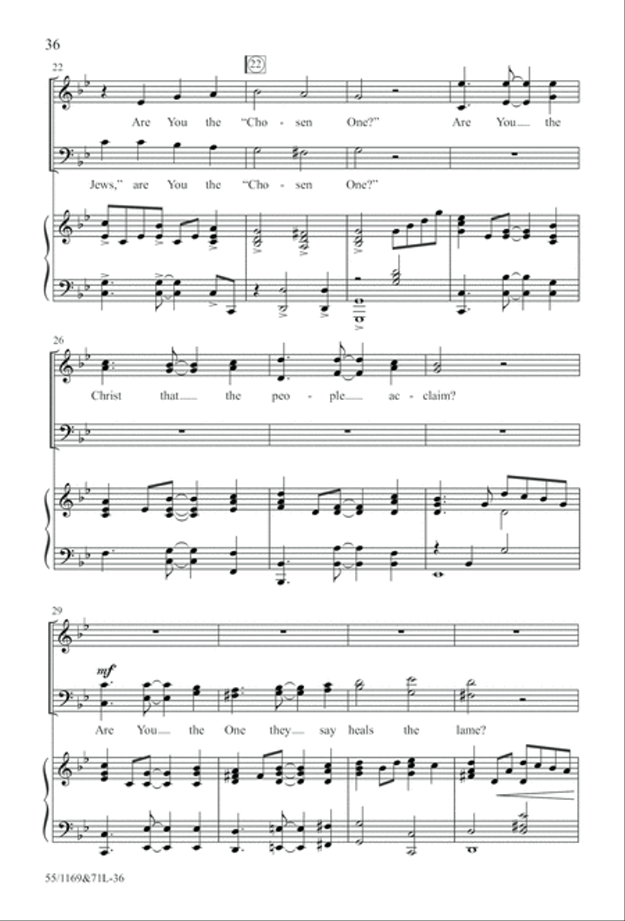 Witness (Digital Download) 4-Part scores gallery preview page 36