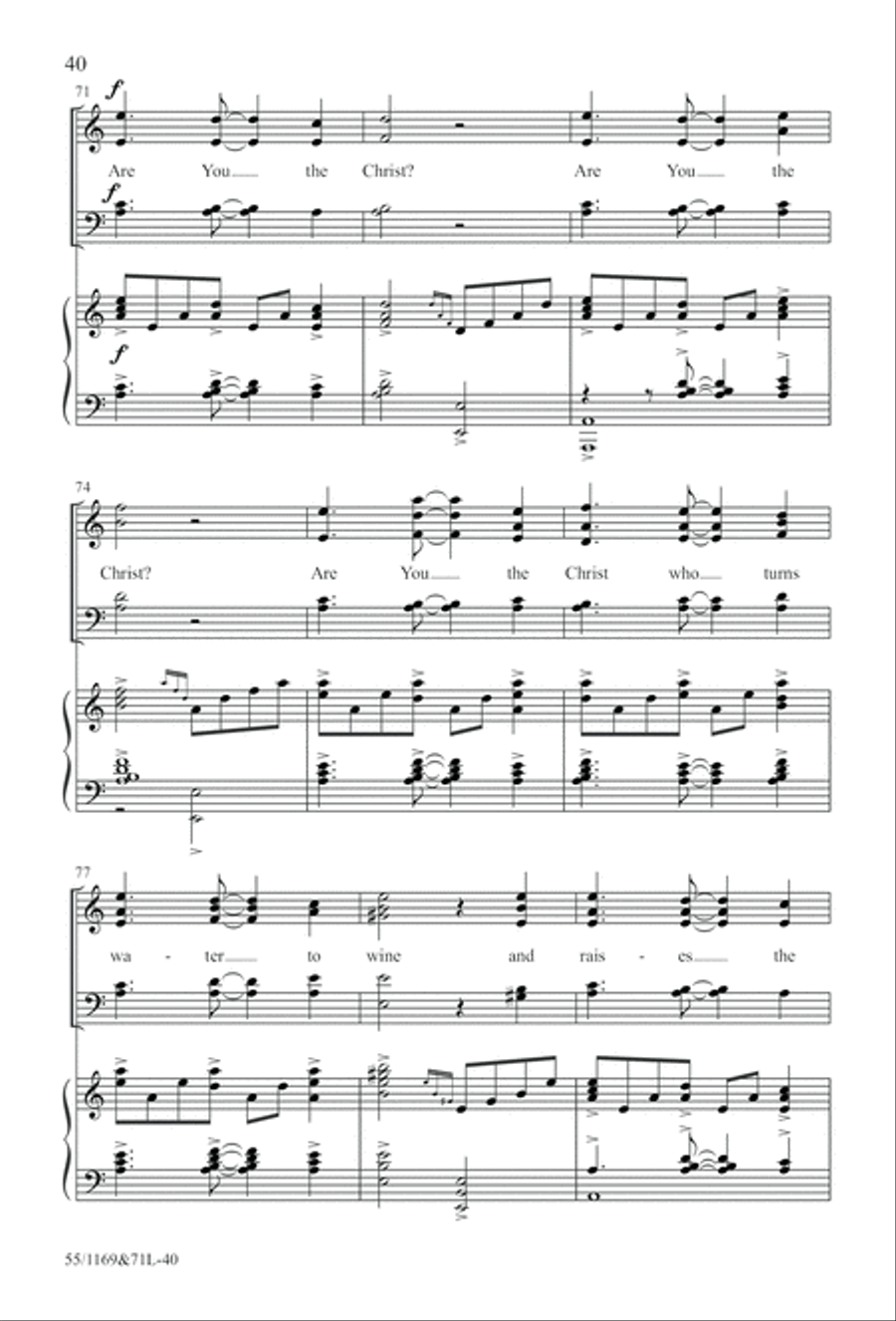 Witness (Digital Download) 4-Part scores gallery preview page 40