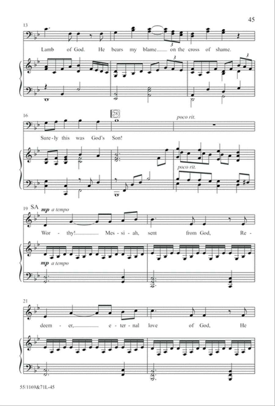 Witness (Digital Download) 4-Part scores gallery preview page 45