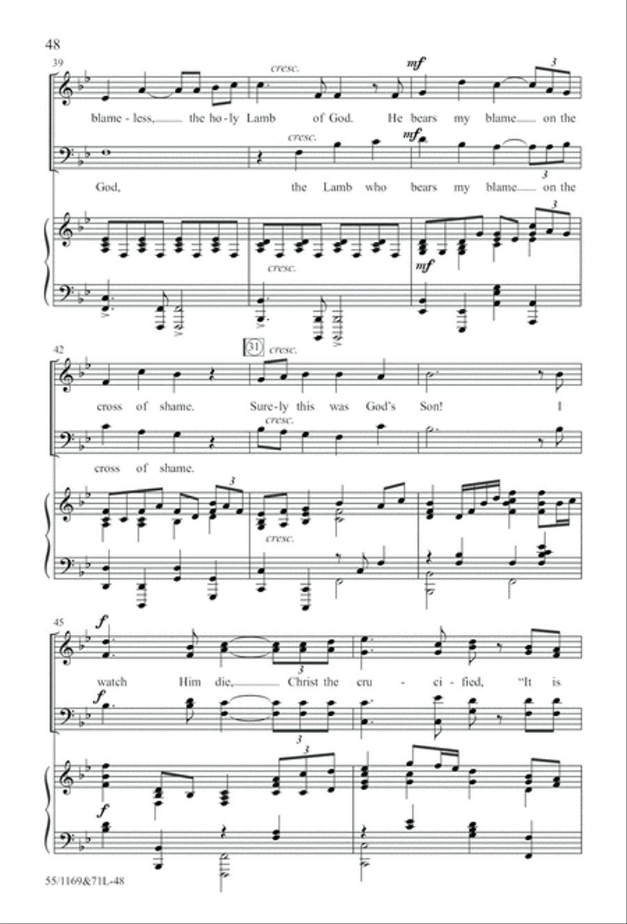 Witness (Digital Download) 4-Part scores gallery preview page 48