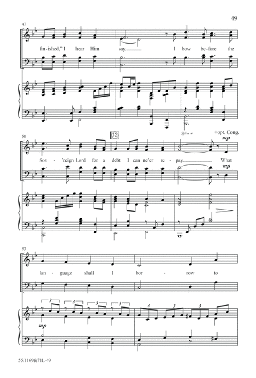 Witness (Digital Download) 4-Part scores gallery preview page 49