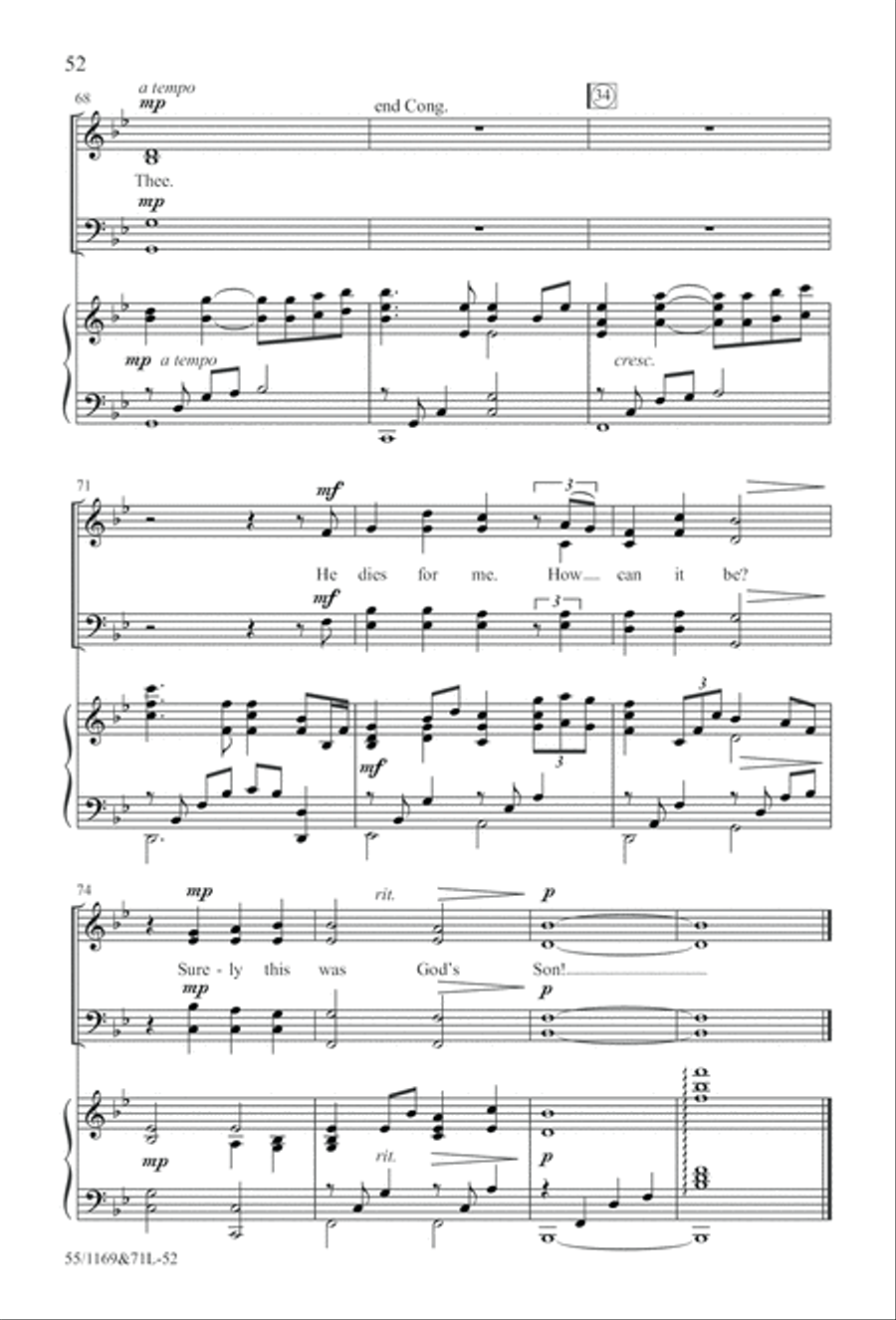 Witness (Digital Download) 4-Part scores gallery preview page 52