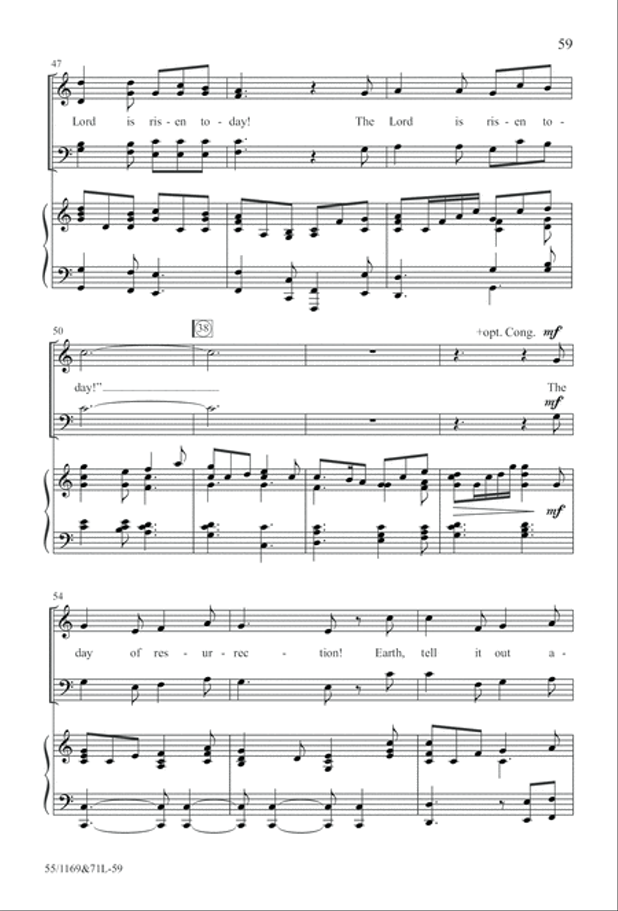 Witness (Digital Download) 4-Part scores gallery preview page 59