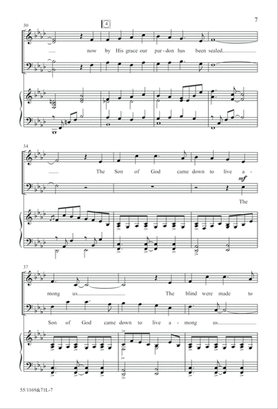 Witness (Digital Download) 4-Part scores gallery preview page 7