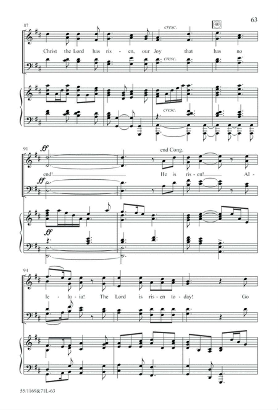 Witness (Digital Download) 4-Part scores gallery preview page 63