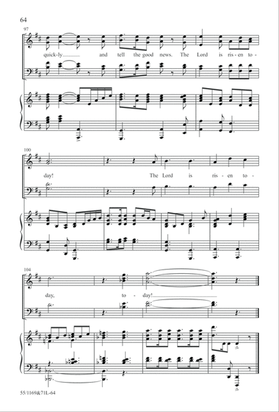 Witness (Digital Download) 4-Part scores gallery preview page 64