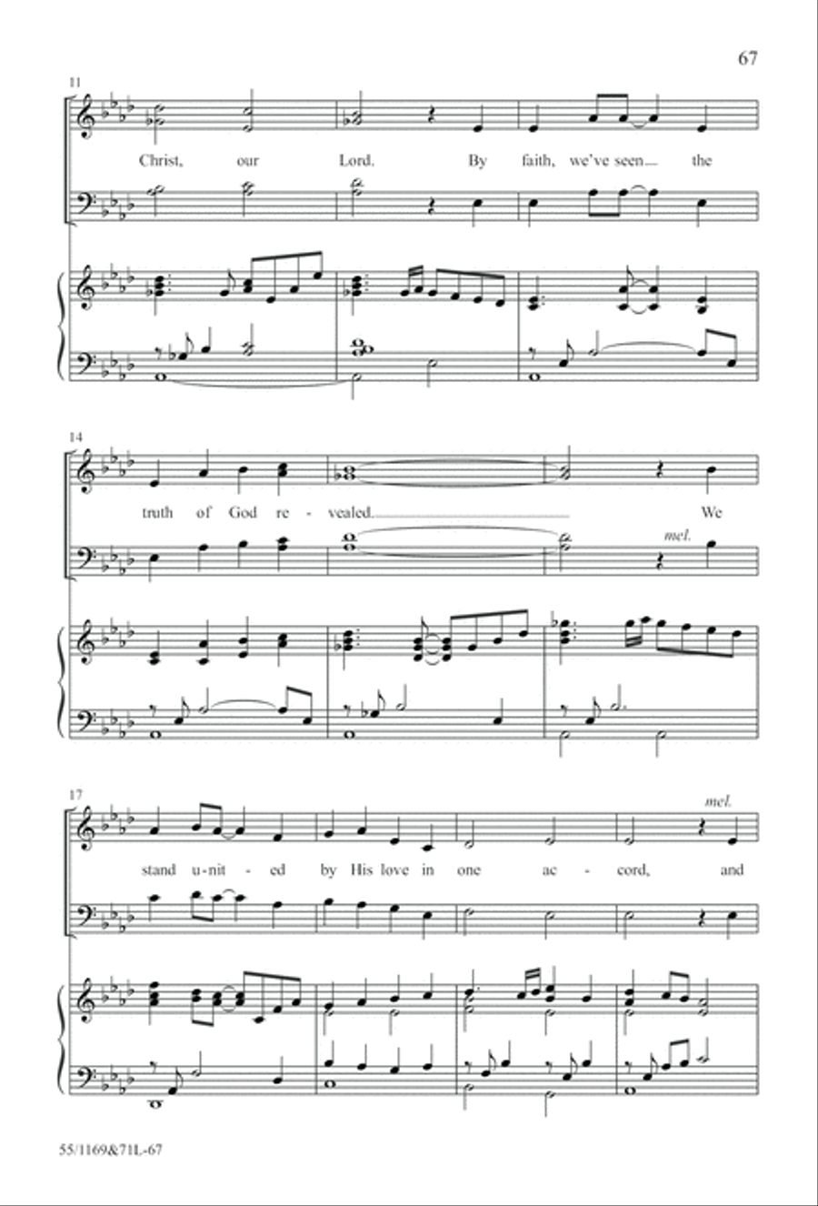 Witness (Digital Download) 4-Part scores gallery preview page 67