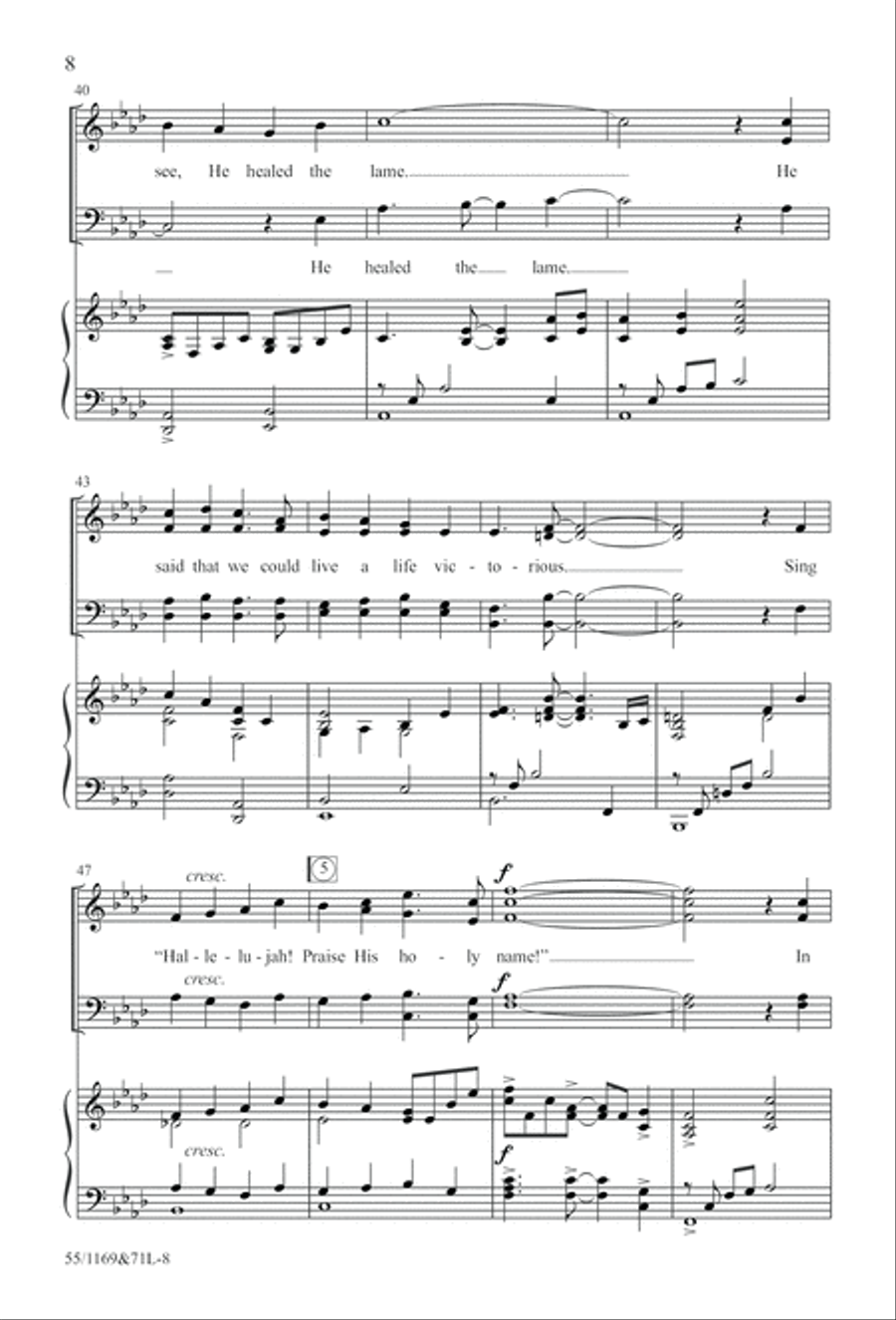 Witness (Digital Download) 4-Part scores gallery preview page 8