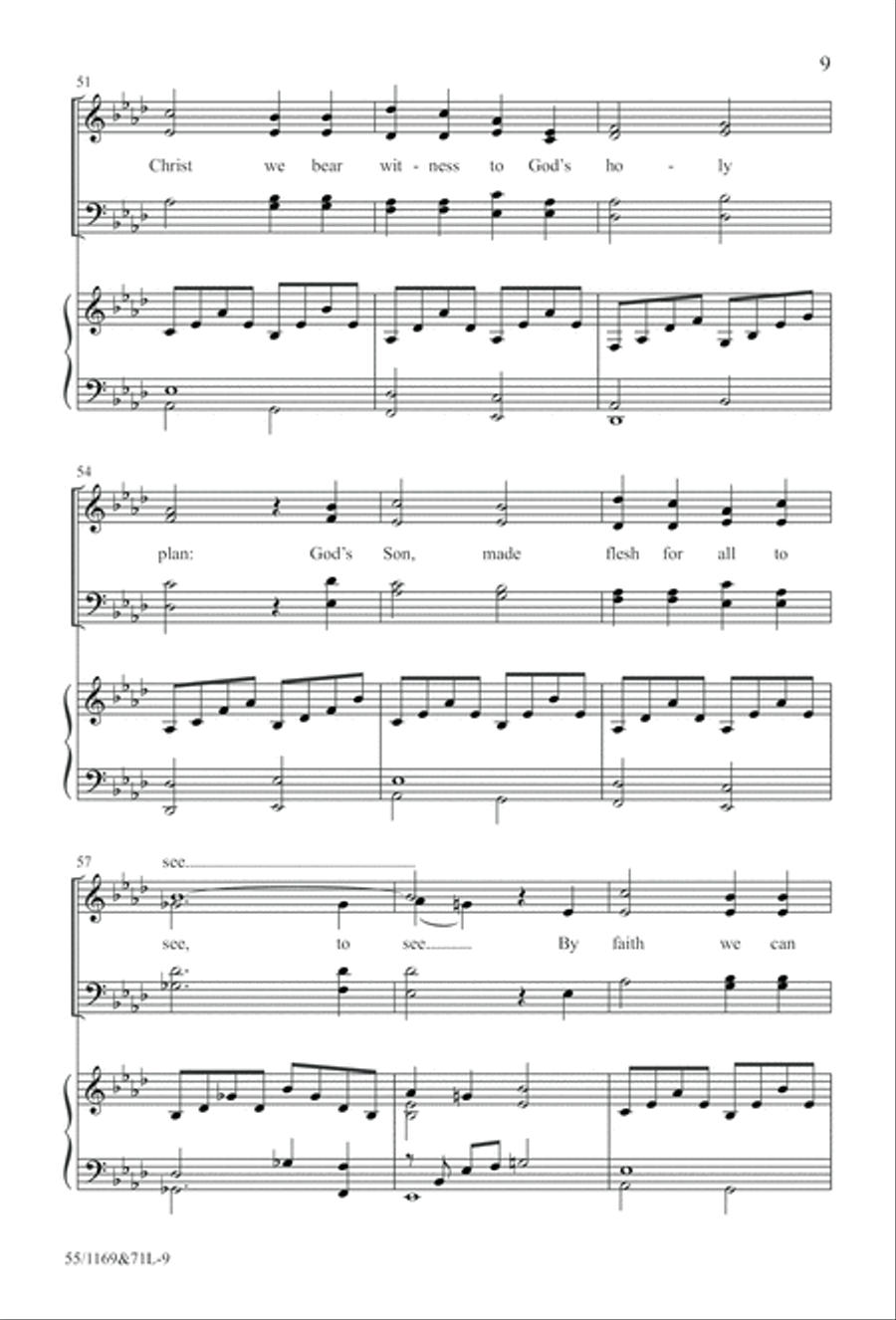 Witness (Digital Download) 4-Part scores gallery preview page 9