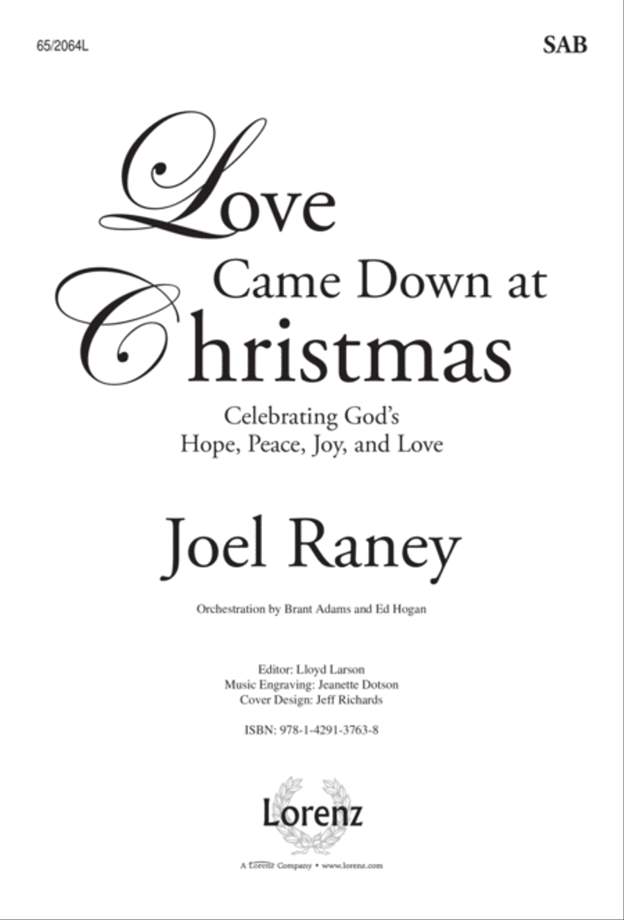 Love Came Down at Christmas (Digital Download) 3-Part scores gallery preview page 1