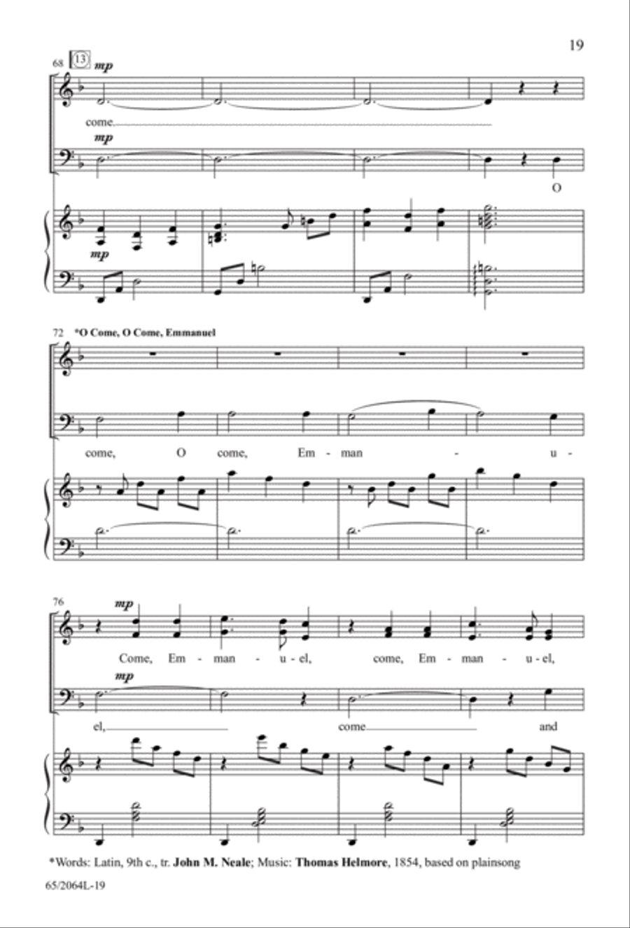 Love Came Down at Christmas (Digital Download) 3-Part scores gallery preview page 19