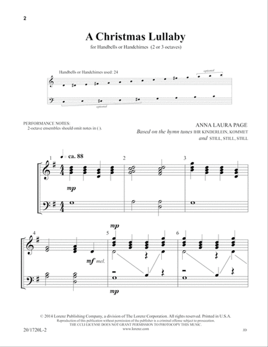 A Christmas Lullaby (Digital Download) 3-Octaves scores gallery preview page 2
