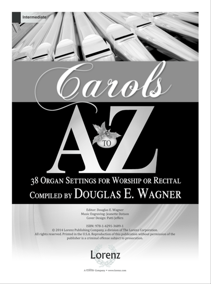 Carols A to Z (Digital Download) Organ scores gallery preview page 1