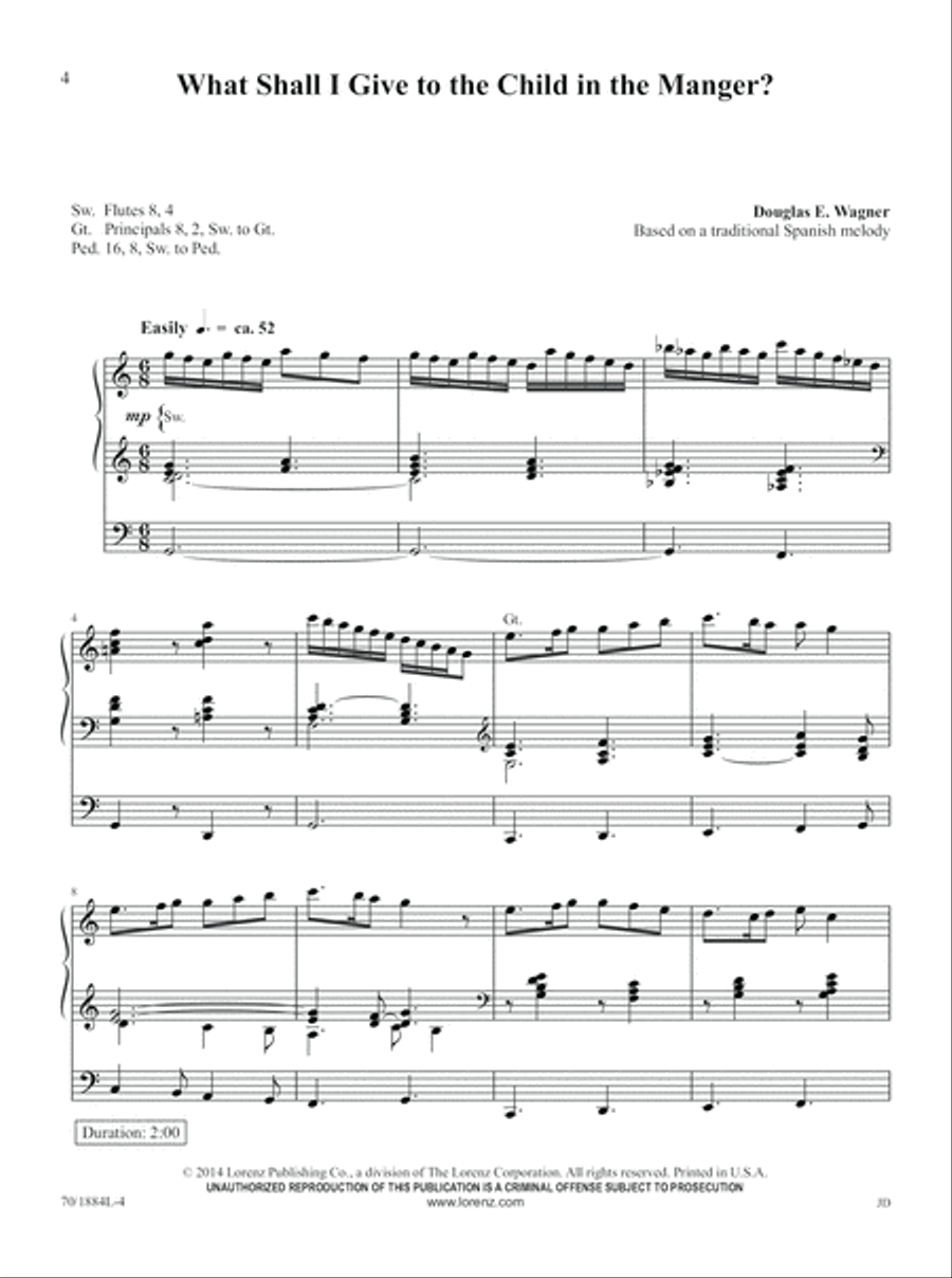 Carols A to Z (Digital Download) Organ scores gallery preview page 4