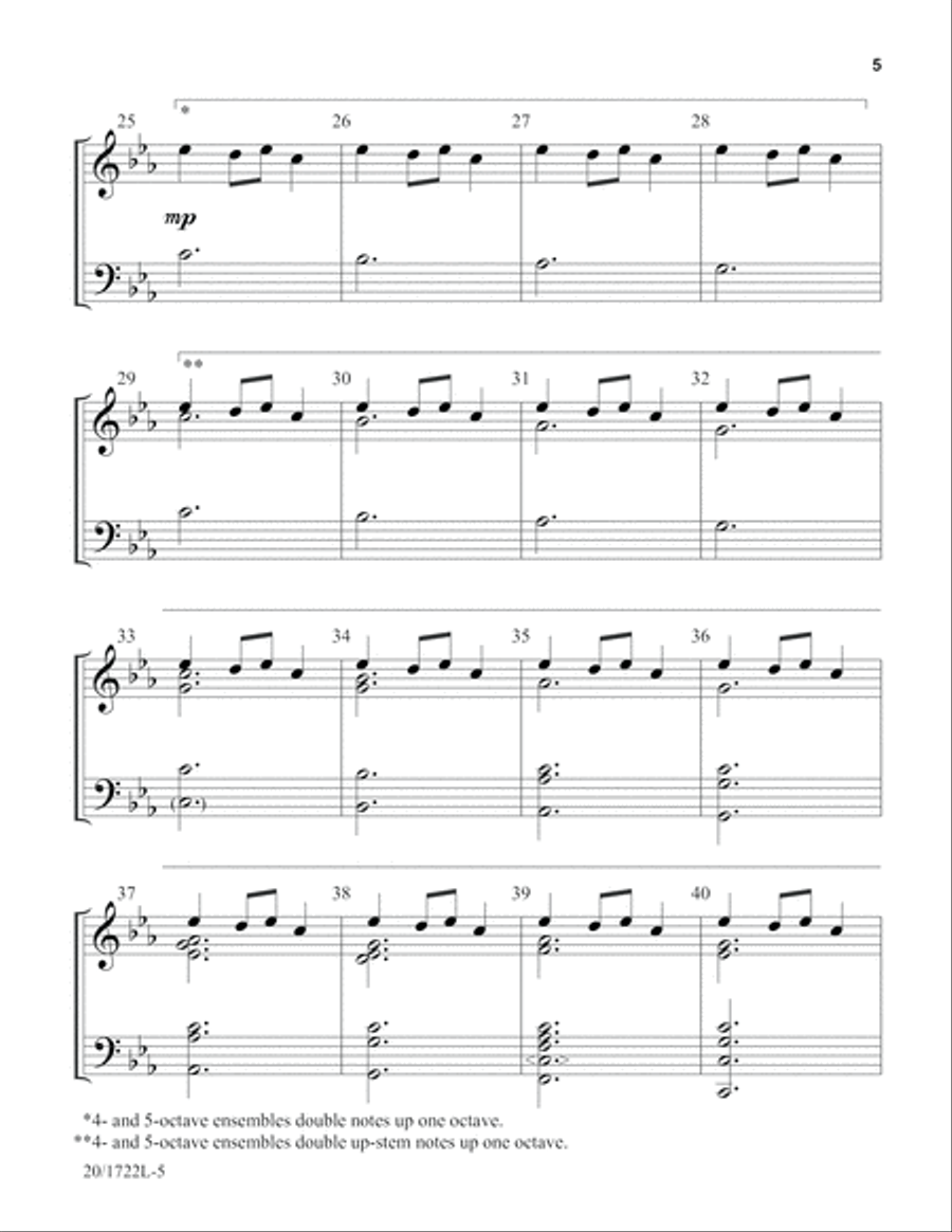 Carol of the Bells (Digital Download) 5-Octaves scores gallery preview page 5