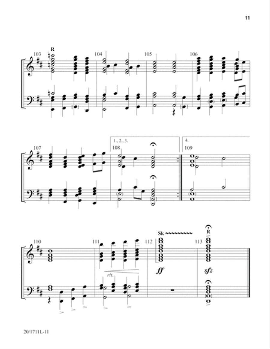 Come Down, O Love Divine (Digital Download) 4-Part scores gallery preview page 11