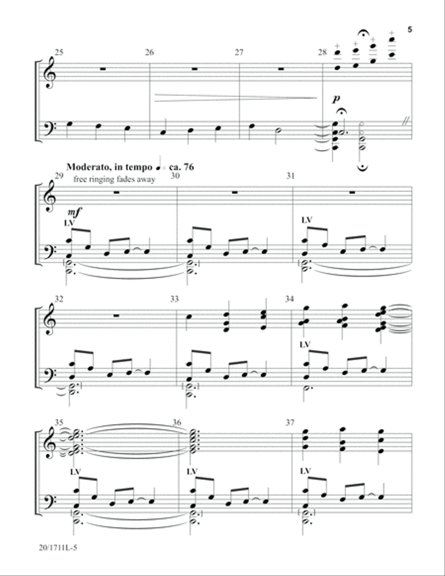 Come Down, O Love Divine (Digital Download) 4-Part scores gallery preview page 5