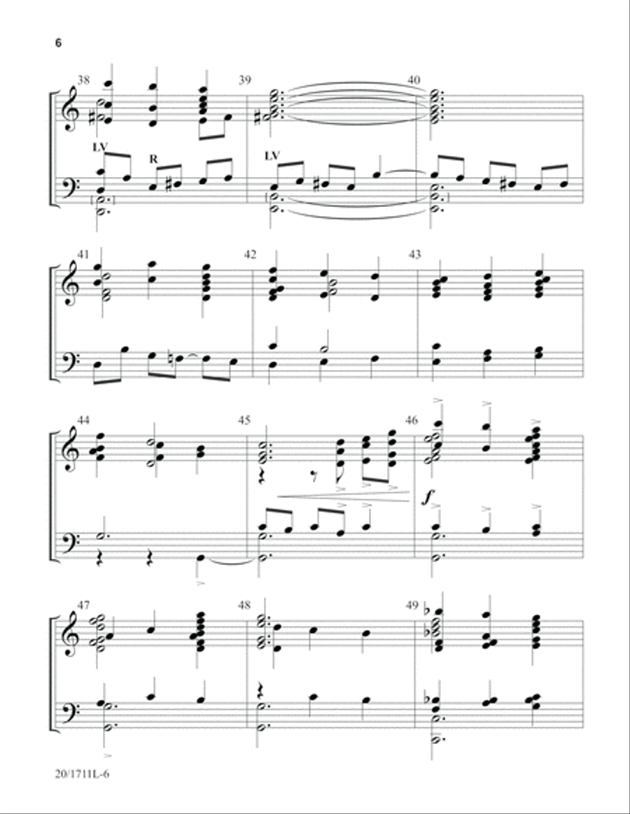 Come Down, O Love Divine (Digital Download) 4-Part scores gallery preview page 6